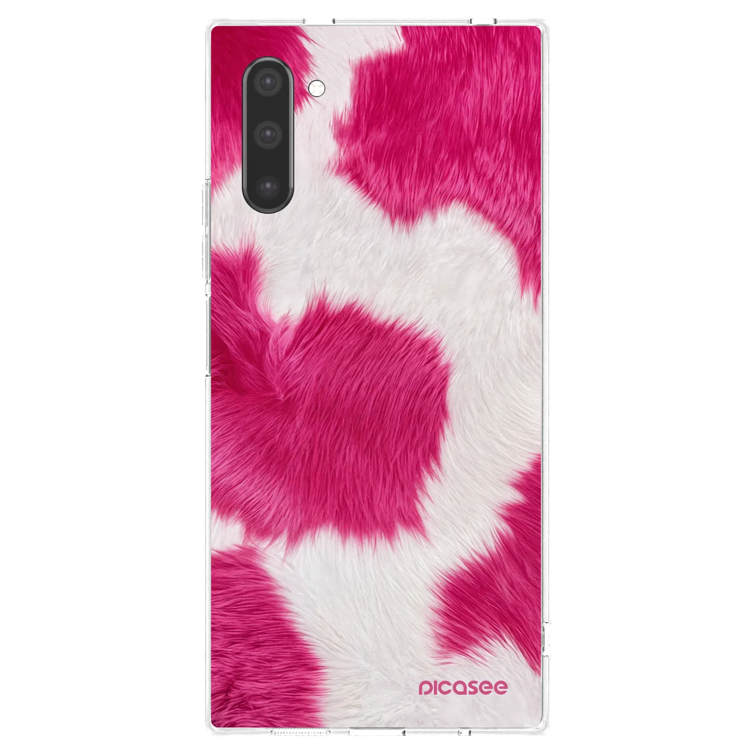 Picasee Samsung Galaxy Note 10 N970F Hülle - Transparentes Silikon - Pink Moo