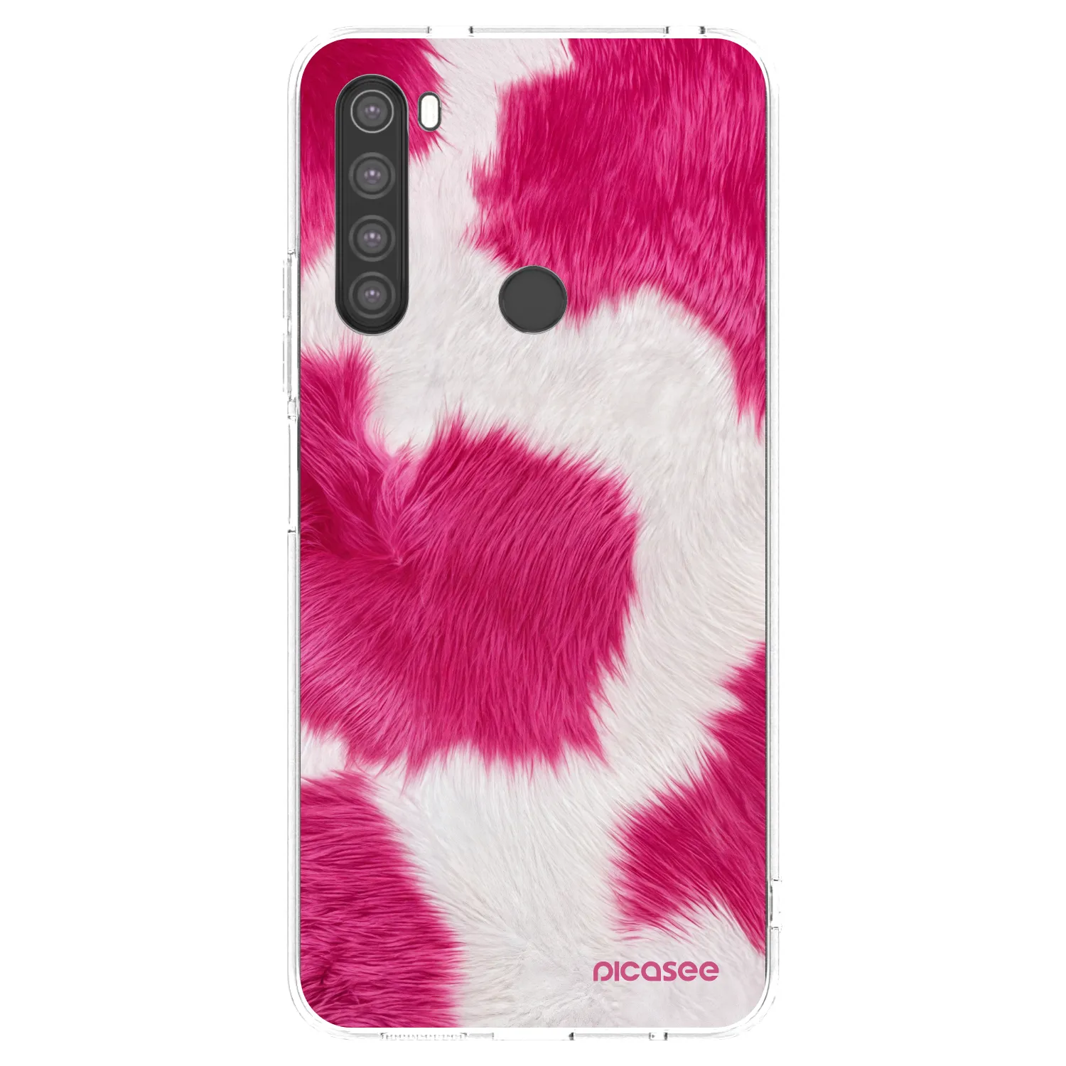 Picasee Xiaomi Redmi Note 8 Hülle - Transparentes Silikon - Pink Moo