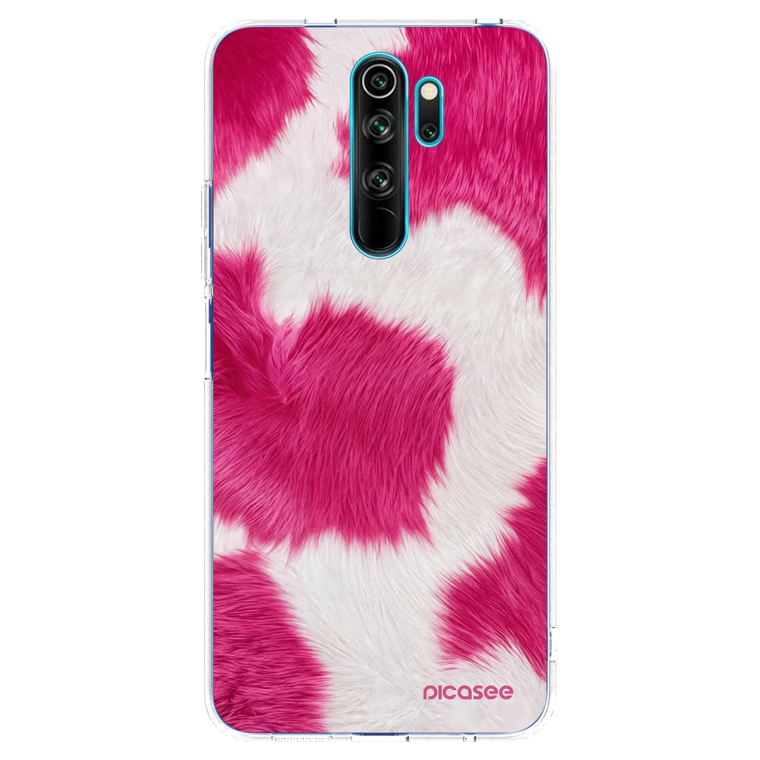 Picasee Xiaomi Redmi Note 8 Pro Hülle - Transparentes Silikon - Pink Moo