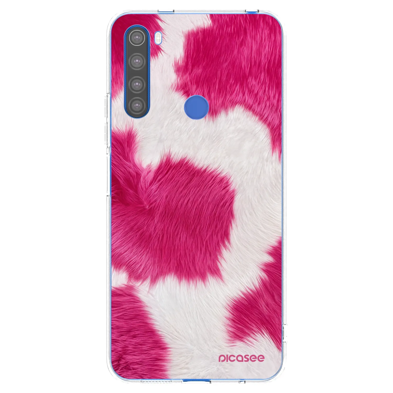 Picasee Xiaomi Redmi Note 8T Hülle - Transparentes Silikon - Pink Moo