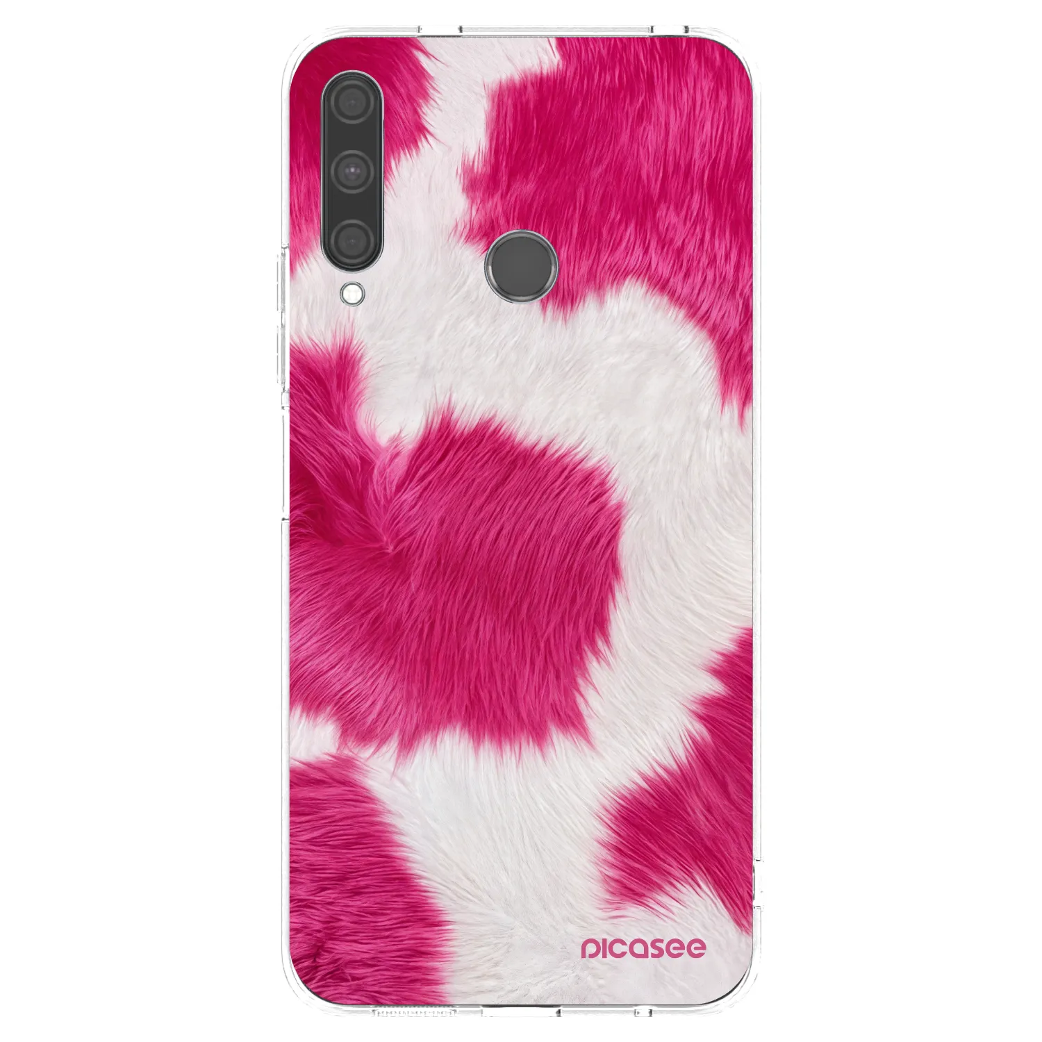 Picasee Huawei P40 Lite E Hülle - Transparentes Silikon - Pink Moo