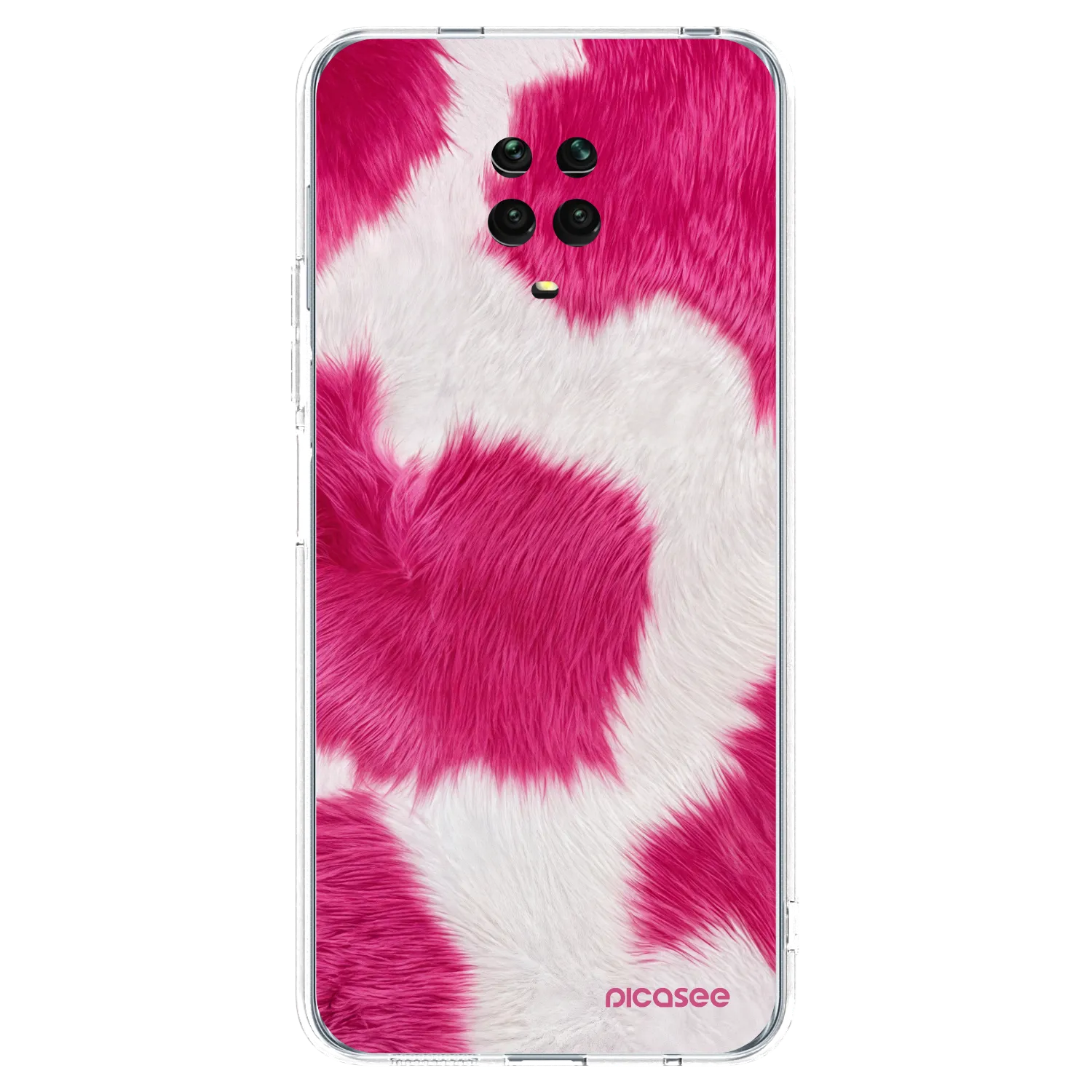 Picasee Xiaomi Redmi Note 9 Pro Hülle - Transparentes Silikon - Pink Moo
