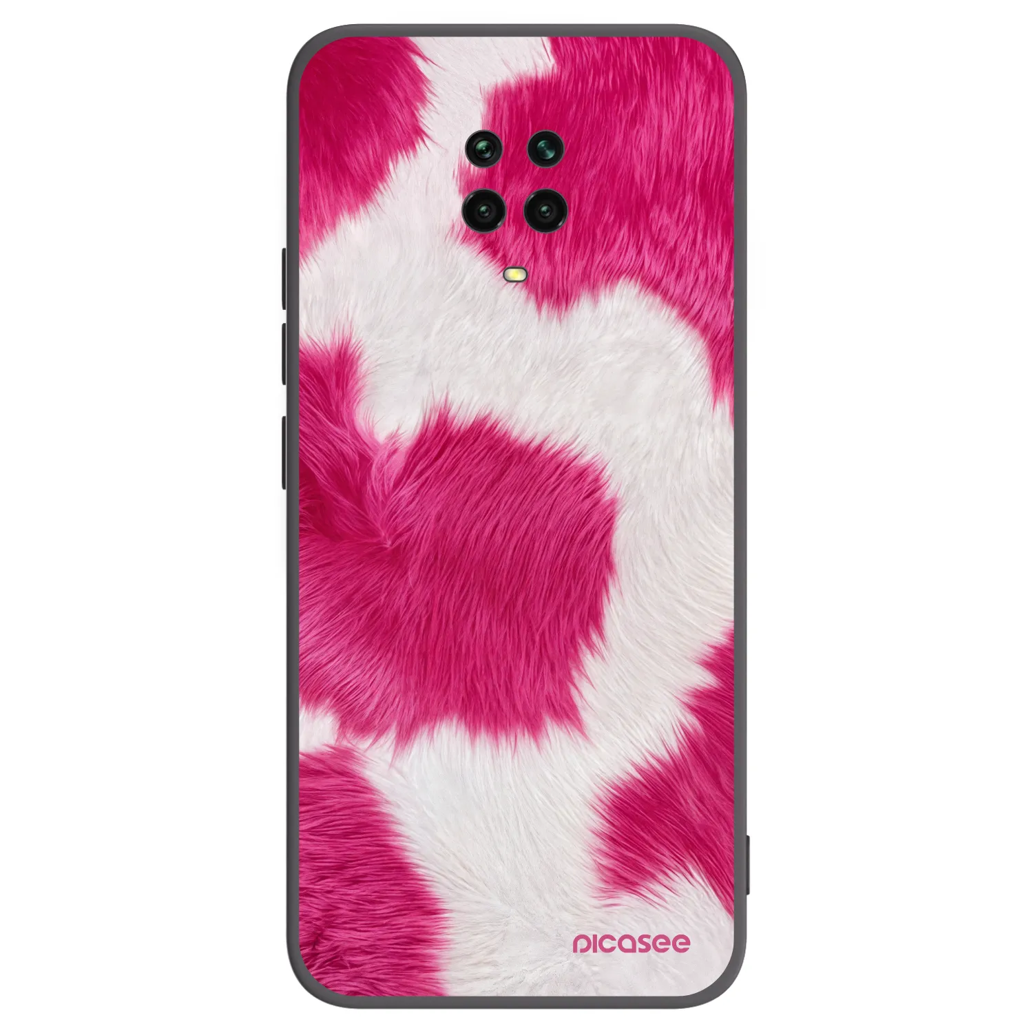 Picasee Xiaomi Redmi Note 9 Pro Hülle - Schwarzes Silikon - Pink Moo
