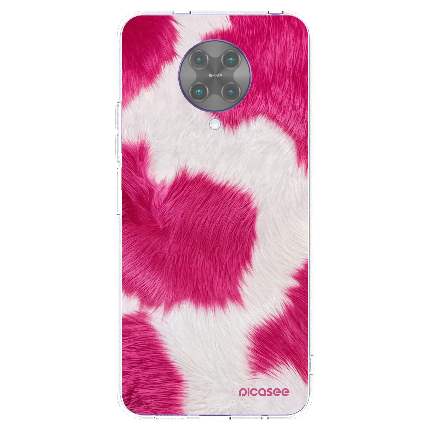 Picasee Xiaomi Poco F2 Pro Hülle - Transparentes Silikon - Pink Moo