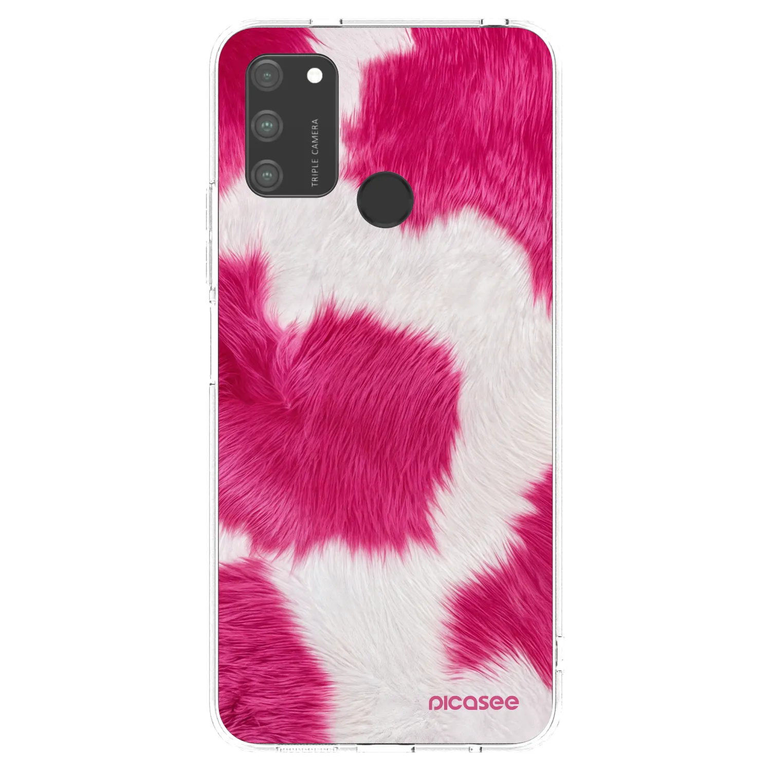 Picasee Honor 9A Hülle - Transparentes Silikon - Pink Moo