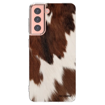 Picasee Samsung Galaxy S21 5G G991B Hülle - Transparentes Silikon - Rustica