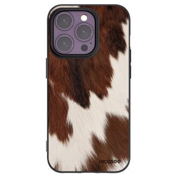 Picasee Apple iPhone 14 Pro Hülle - Schwarzes Silikon - Rustica