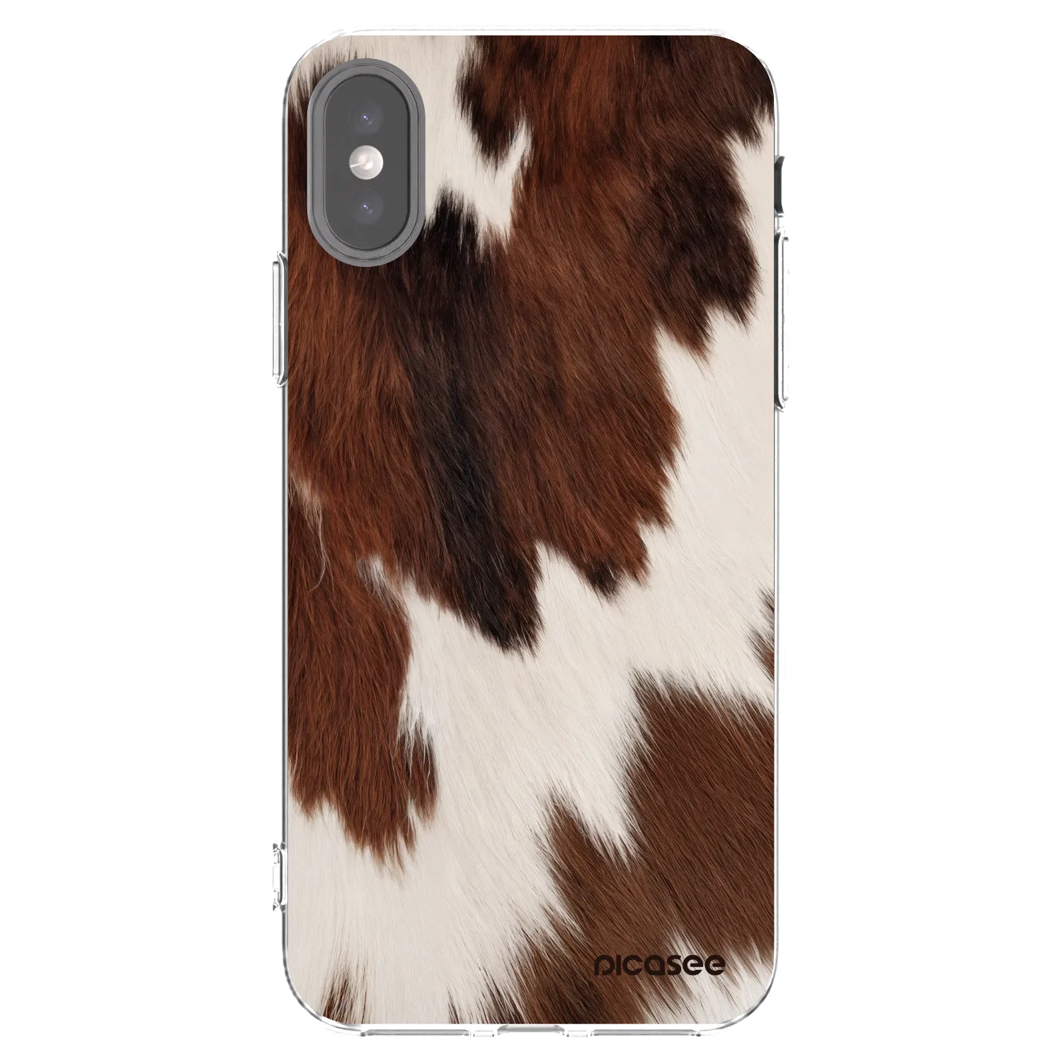 Picasee Apple iPhone X/XS Hülle - Transparentes Silikon - Rustica