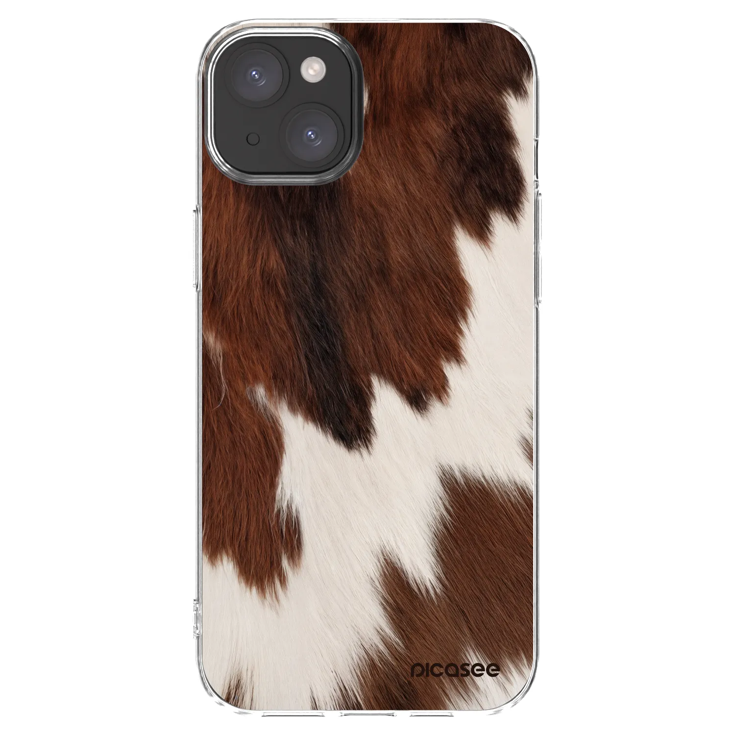 Picasee Apple iPhone 15 Plus Hülle - Transparentes Silikon - Rustica