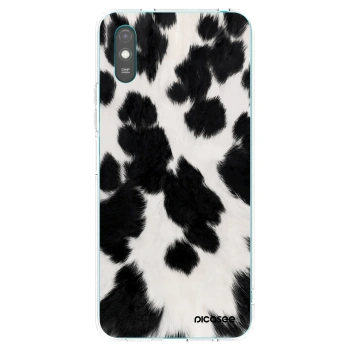 Picasee Xiaomi Redmi 9A Hülle - Transparentes Silikon - Black Moo