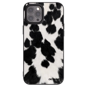Picasee Apple iPhone 12 Pro Max Hülle - Schwarzes Silikon - Black Moo