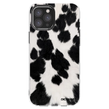 Picasee Apple iPhone 12 Pro Max Hülle - Transparentes Silikon - Black Moo