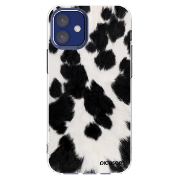 Picasee Apple iPhone 12 mini Hülle - Transparentes Silikon - Black Moo