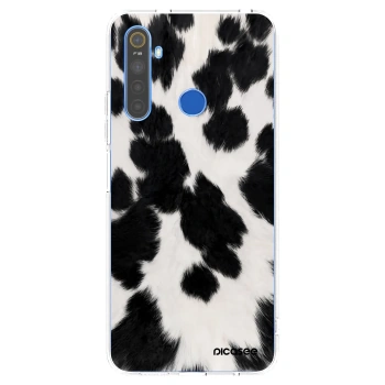 Picasee Realme 5 Hülle - Transparentes Silikon - Black Moo