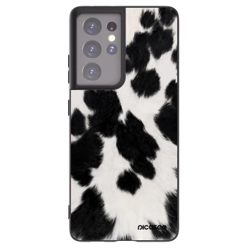Picasee Samsung Galaxy S21 Ultra 5G G998B Hülle - Schwarzes Silikon - Black Moo