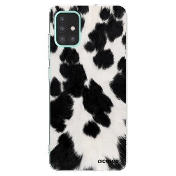 Picasee Samsung Galaxy M31s Hülle - Transparentes Silikon - Black Moo