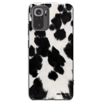 Picasee Xiaomi Redmi Note 10S Hülle - Transparentes Silikon - Black Moo