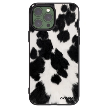 Picasee Apple iPhone 13 Pro Max Hülle - Schwarzes Silikon - Black Moo