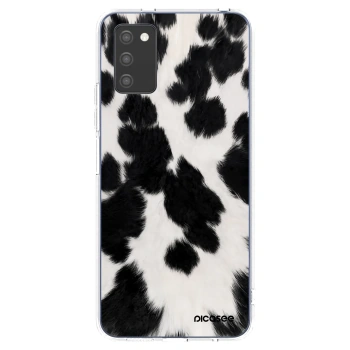 Picasee Samsung Galaxy A02s A025G Hülle - Transparentes Silikon - Black Moo