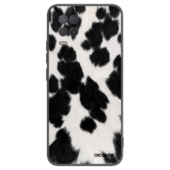 Picasee Realme 8 5G Hülle - Schwarzes Silikon - Black Moo