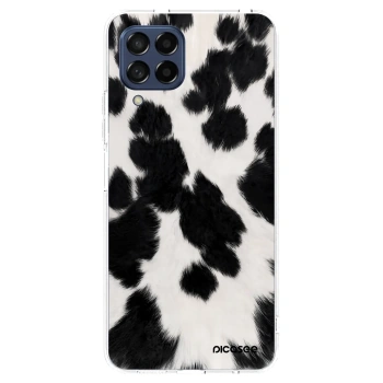 Picasee Samsung Galaxy M53 5G Hülle - Transparentes Silikon - Black Moo