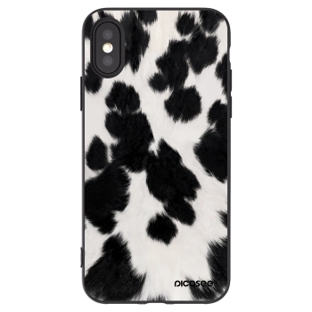 Picasee Apple iPhone X/XS Hülle - Schwarzes Silikon - Black Moo
