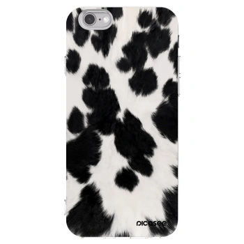 Picasee Apple iPhone 6/6S Hülle - Transparentes Silikon - Black Moo