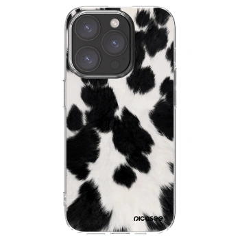 Picasee Apple iPhone 15 Pro Hülle - Transparentes Silikon - Black Moo
