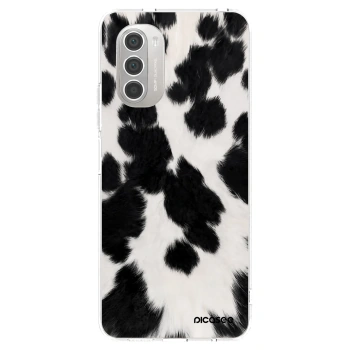 Picasee Motorola Moto G51 Hülle - Transparentes Silikon - Black Moo