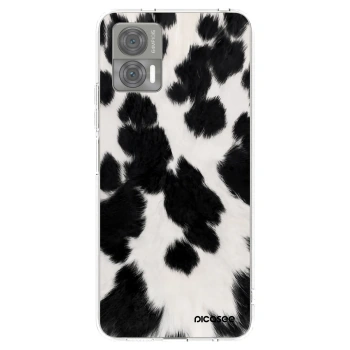 Picasee Motorola Edge 30 Neo Hülle - Transparentes Silikon - Black Moo