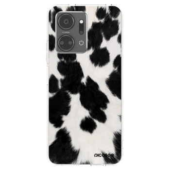 Picasee Honor X7a Hülle - Transparentes Silikon - Black Moo