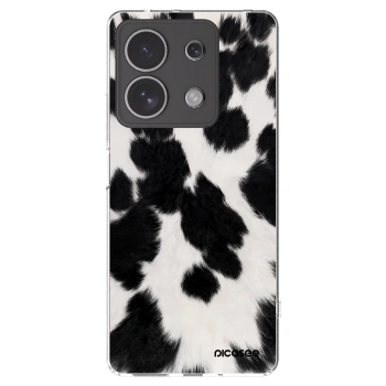 Picasee Xiaomi Redmi Note 13 4G Hülle - Transparentes Silikon - Black Moo