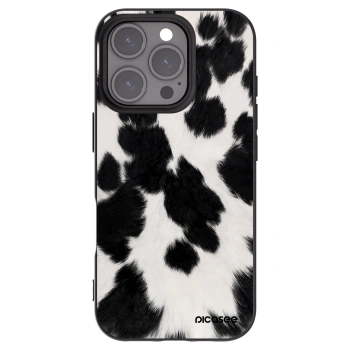 Picasee Apple iPhone 16 Pro Hülle - Schwarzes Silikon - Black Moo