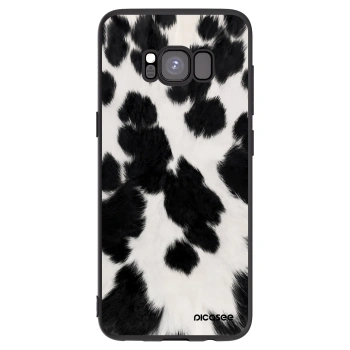 Picasee Samsung Galaxy S8 G950F Hülle - Schwarzes Silikon - Black Moo