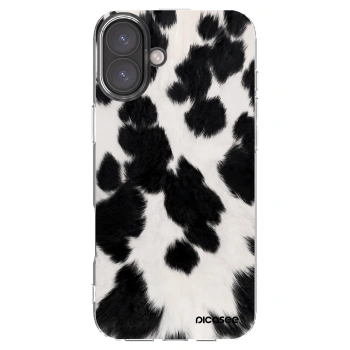 Picasee Apple iPhone 16 Plus Hülle - Transparentes Silikon - Black Moo