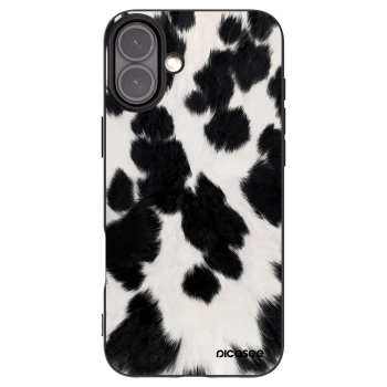 Picasee Apple iPhone 16 Plus Hülle - Schwarzes Silikon - Black Moo