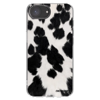 Picasee Apple iPhone 16e Hülle - Transparentes Silikon - Black Moo