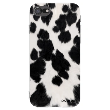 Picasee Apple iPhone 8 Hülle - Transparentes Silikon - Black Moo