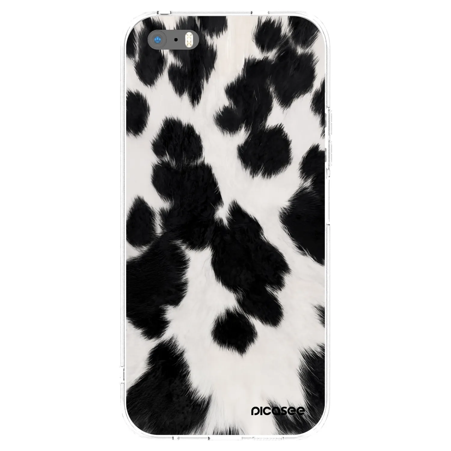 Picasee Apple iPhone 5/5S/SE Hülle - Transparentes Silikon - Black Moo