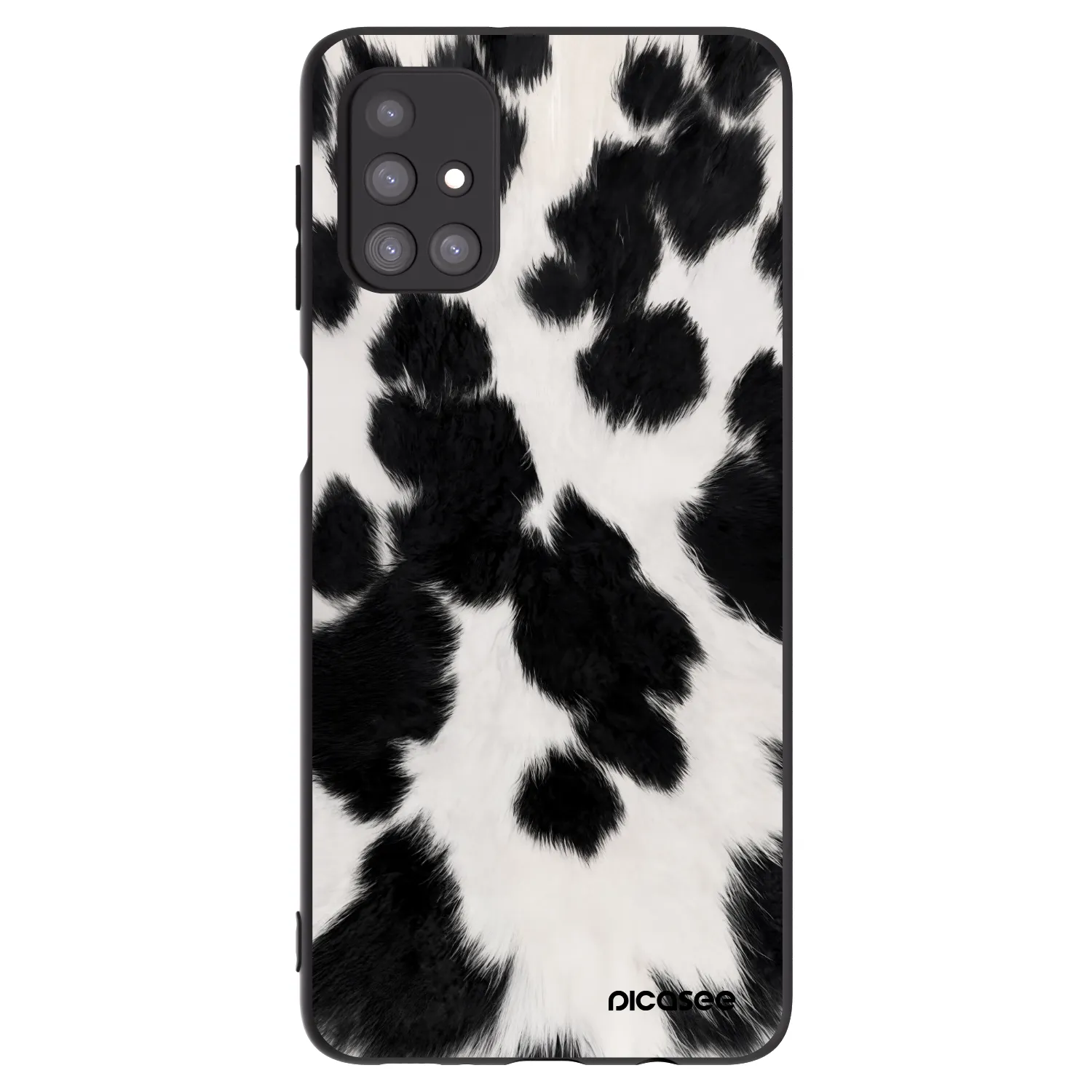 Picasee Samsung Galaxy M31s Hülle - Schwarzes Silikon - Black Moo