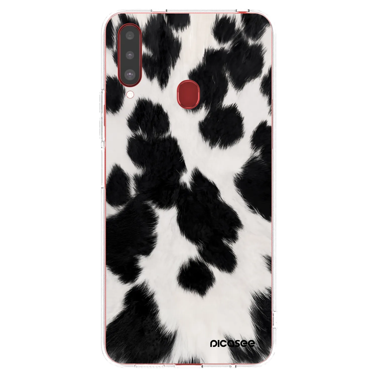 Picasee Samsung Galaxy A20s Hülle - Transparentes Silikon - Black Moo