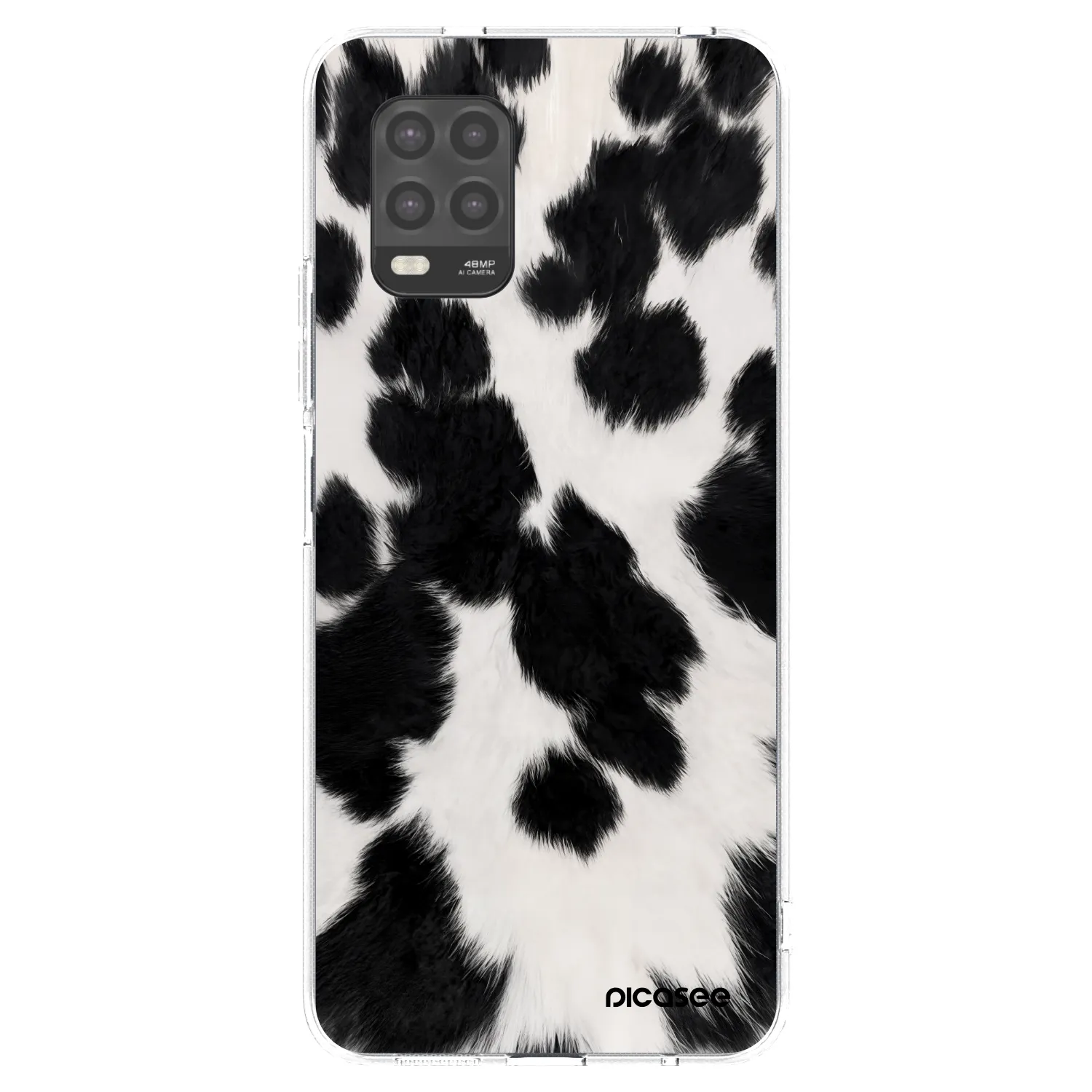 Picasee Xiaomi Mi 10 Lite Hülle - Transparentes Silikon - Black Moo