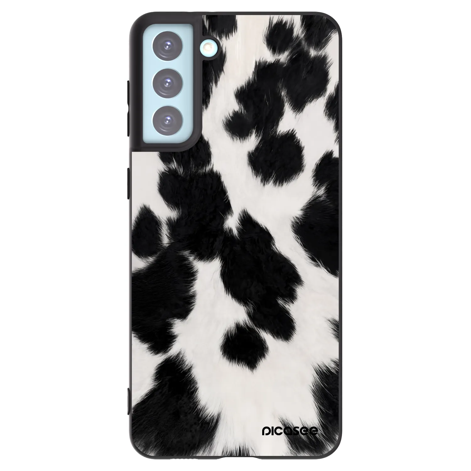 Picasee Samsung Galaxy S21+ 5G G996F Hülle - Schwarzes Silikon - Black Moo