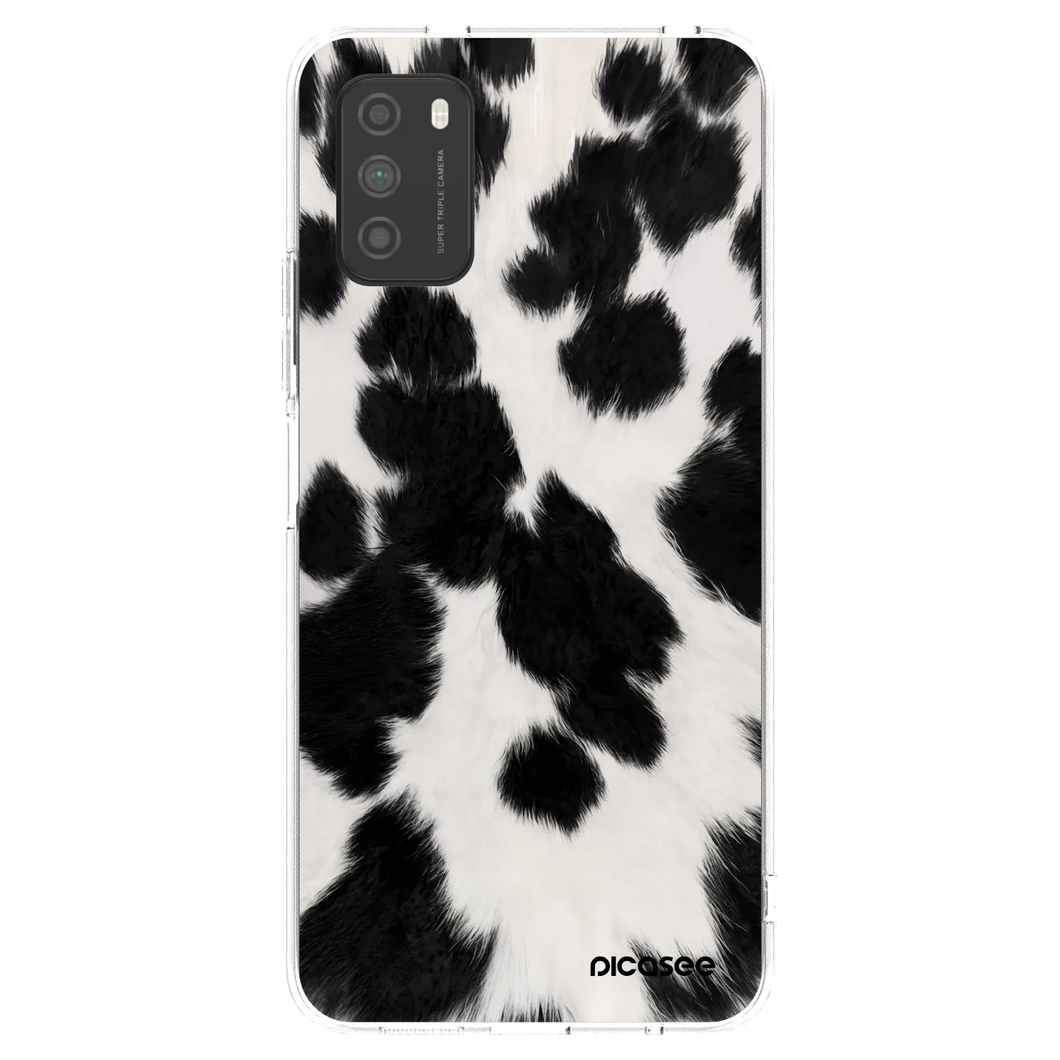 Picasee Xiaomi Poco M3 Hülle - Transparentes Silikon - Black Moo