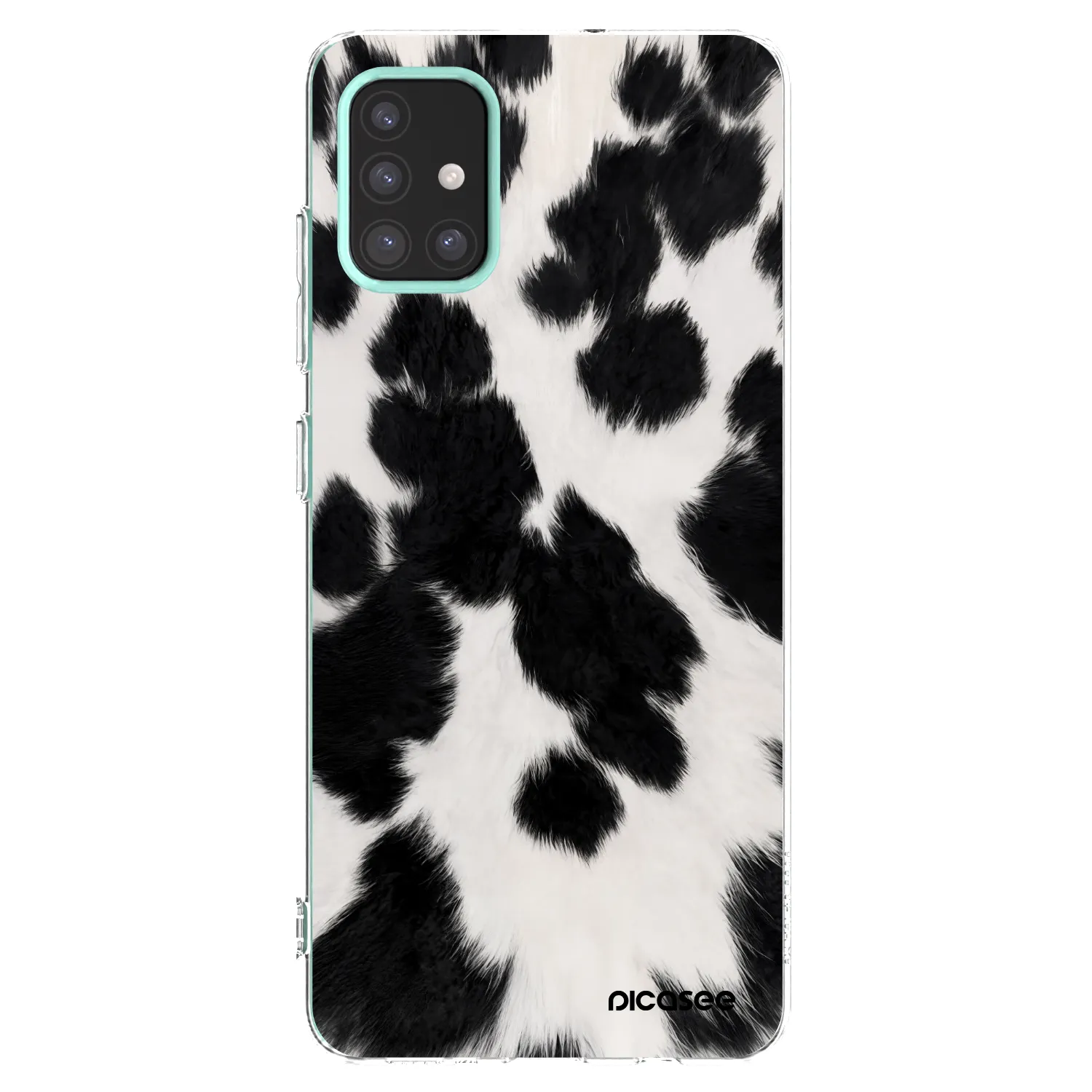 Picasee Samsung Galaxy M31s Hülle - Transparentes Silikon - Black Moo