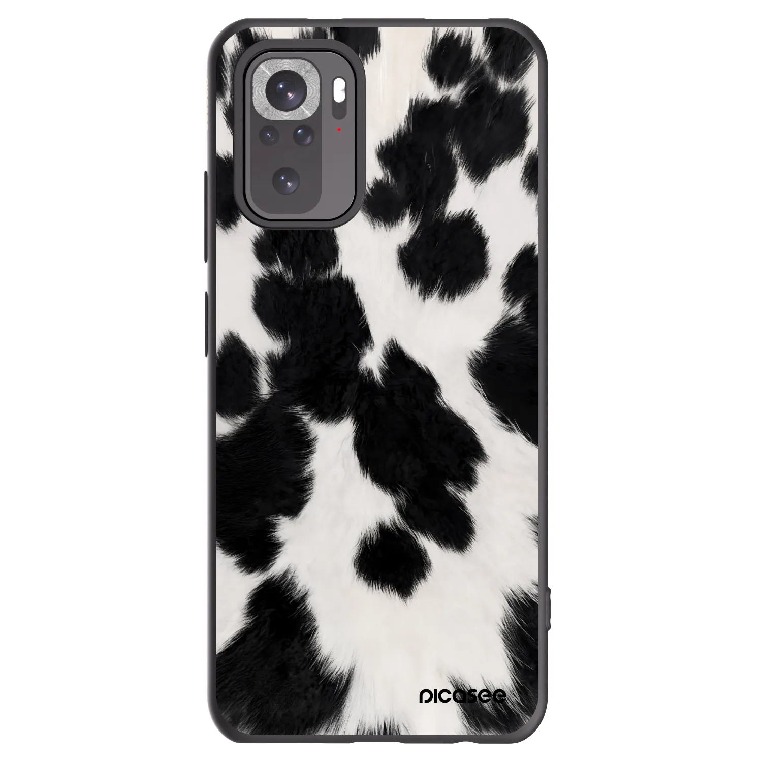 Picasee Xiaomi Redmi Note 10 Hülle - Schwarzes Silikon - Black Moo