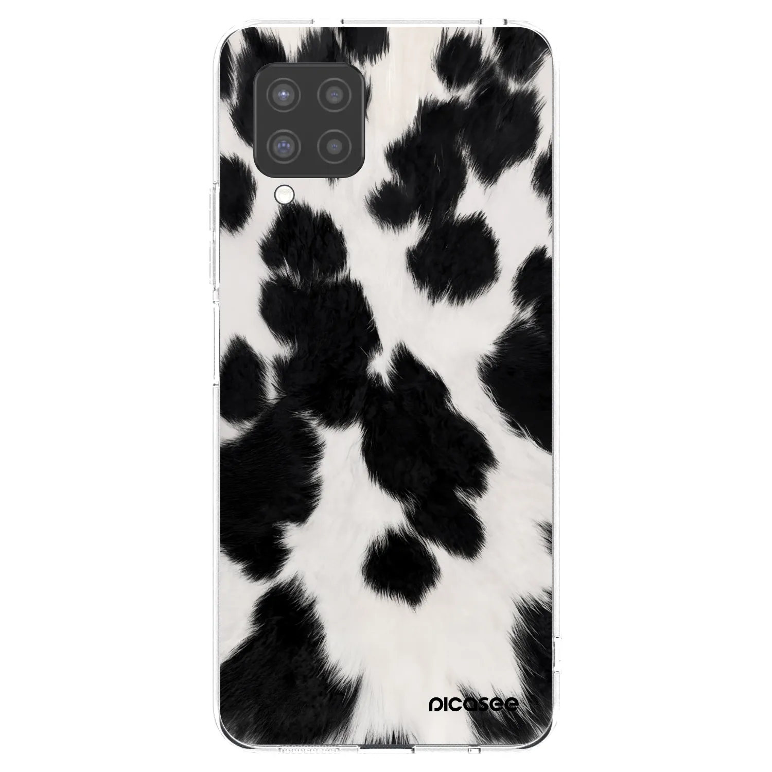 Picasee Samsung Galaxy A42 A426B Hülle - Transparentes Silikon - Black Moo