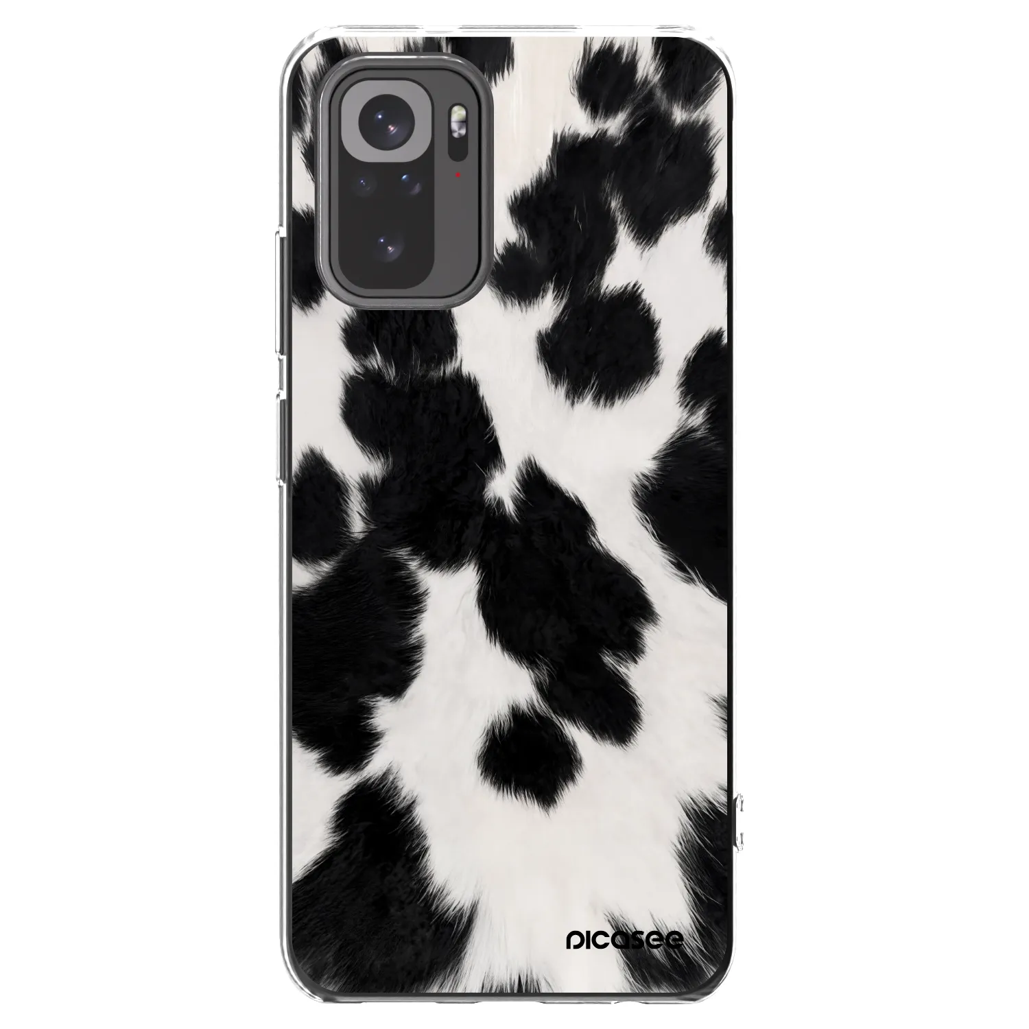 Picasee Xiaomi Redmi Note 10S Hülle - Transparentes Silikon - Black Moo