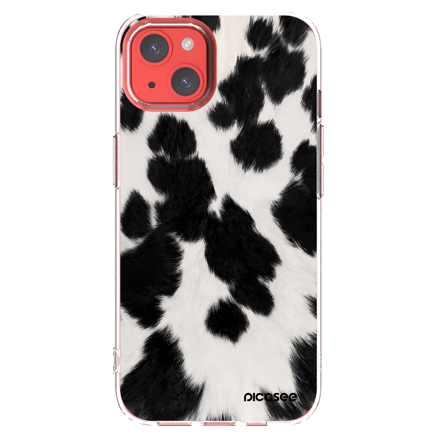 Picasee Apple iPhone 13 Hülle - Transparentes Silikon - Black Moo