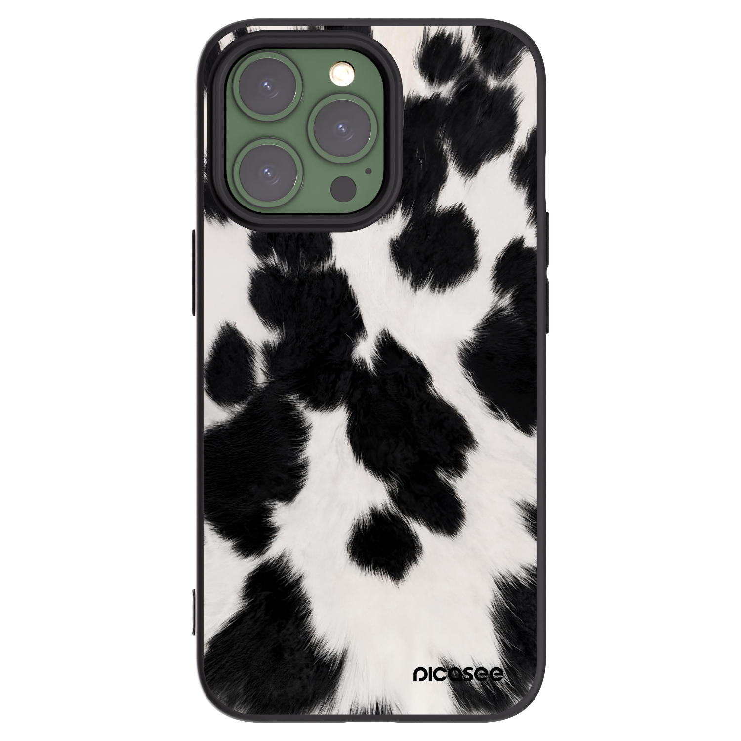Picasee Apple iPhone 13 Pro Hülle - Schwarzes Silikon - Black Moo